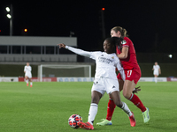 Linda Caicedo of Real Madrid Women and Amanda Andradottir of FC Twente play during the UEFA Women's Champions League match between Real Madr...