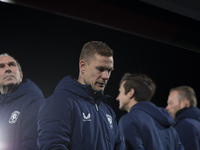 The head coach of FC Twente, Joran Pot, is present during the UEFA Women's Champions League match between Real Madrid and FC Twente at Alfre...