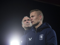 The head coach of FC Twente, Joran Pot, is present during the UEFA Women's Champions League match between Real Madrid and FC Twente at Alfre...