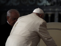 Pope Francis attends the weekly general audience at St Peter's Square in The Vatican on November 13, 2024. (