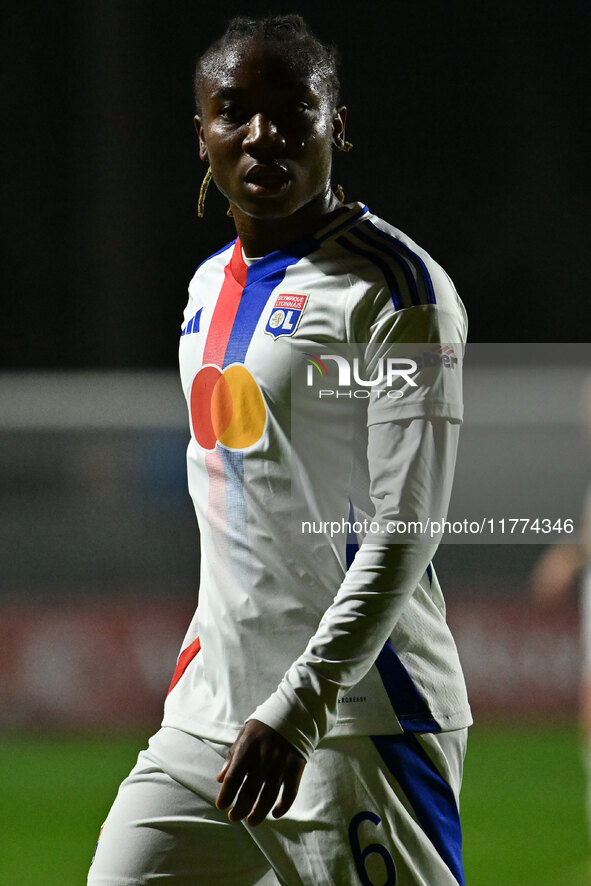 Melchie Dumornay of Olympique Lyonnais participates in Group A - Day 3 - UEFA Women's Champions League 2023/24 match between A.S. Roma and O...