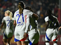 Melchie Dumornay of Olympique Lyonnais celebrates after scoring the goal of 0-1 during Group A - Day 3 - UEFA Women's Champions League 2023/...