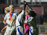 Melchie Dumornay of Olympique Lyonnais celebrates after scoring the goal of 0-1 during Group A - Day 3 - UEFA Women's Champions League 2023/...