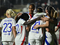 Melchie Dumornay of Olympique Lyonnais celebrates after scoring the goal of 0-1 during Group A - Day 3 - UEFA Women's Champions League 2023/...