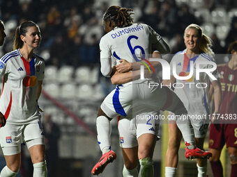 Melchie Dumornay of Olympique Lyonnais celebrates after scoring the goal of 0-1 during Group A - Day 3 - UEFA Women's Champions League 2023/...