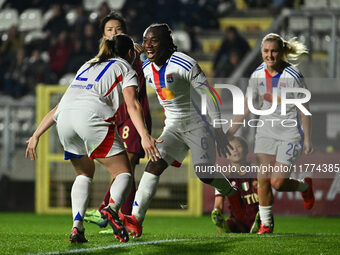 Melchie Dumornay of Olympique Lyonnais celebrates after scoring the goal of 0-1 during Group A - Day 3 - UEFA Women's Champions League 2023/...