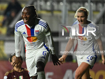 Melchie Dumornay of Olympique Lyonnais celebrates after scoring the goal of 0-1 during Group A - Day 3 - UEFA Women's Champions League 2023/...