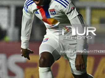 Melchie Dumornay of Olympique Lyonnais celebrates after scoring the goal of 0-1 during Group A - Day 3 - UEFA Women's Champions League 2023/...