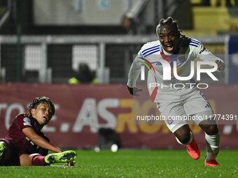 Melchie Dumornay of Olympique Lyonnais celebrates after scoring the goal of 0-1 during Group A - Day 3 - UEFA Women's Champions League 2023/...