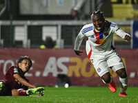 Melchie Dumornay of Olympique Lyonnais celebrates after scoring the goal of 0-1 during Group A - Day 3 - UEFA Women's Champions League 2023/...