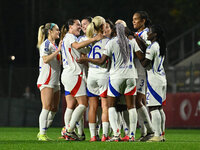 Melchie Dumornay of Olympique Lyonnais celebrates after scoring the goal to make it 0-2 during Group A - Day 3 of the UEFA Women's Champions...