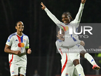 Melchie Dumornay of Olympique Lyonnais celebrates after scoring the goal to make it 0-2 during Group A - Day 3 of the UEFA Women's Champions...