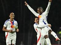 Melchie Dumornay of Olympique Lyonnais celebrates after scoring the goal to make it 0-2 during Group A - Day 3 of the UEFA Women's Champions...