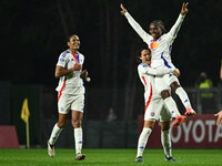 Melchie Dumornay of Olympique Lyonnais celebrates after scoring the goal to make it 0-2 during Group A - Day 3 of the UEFA Women's Champions...