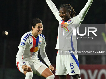 Melchie Dumornay of Olympique Lyonnais celebrates after scoring the goal to make it 0-2 during Group A - Day 3 of the UEFA Women's Champions...