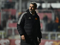 Alessandro Spugna coaches A.S. Roma Femminile during Group A - Day 3 of the UEFA Women's Champions League 2023/24 between A.S. Roma and Olym...