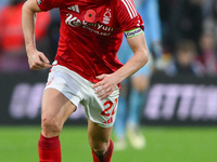 Ryan Yates of Nottingham Forest runs with the ball during the Premier League match between Nottingham Forest and Newcastle United at the Cit...