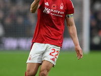 Ryan Yates of Nottingham Forest gestures during the Premier League match between Nottingham Forest and Newcastle United at the City Ground i...