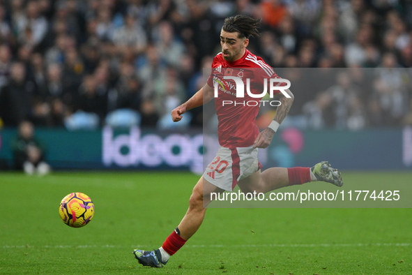 Jota Silva of Nottingham Forest participates in the Premier League match between Nottingham Forest and Newcastle United at the City Ground i...