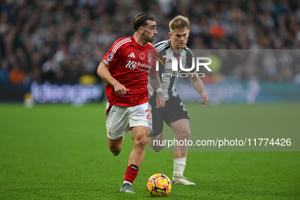 Jota Silva of Nottingham Forest participates in the Premier League match between Nottingham Forest and Newcastle United at the City Ground i...