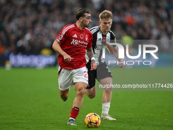 Jota Silva of Nottingham Forest participates in the Premier League match between Nottingham Forest and Newcastle United at the City Ground i...