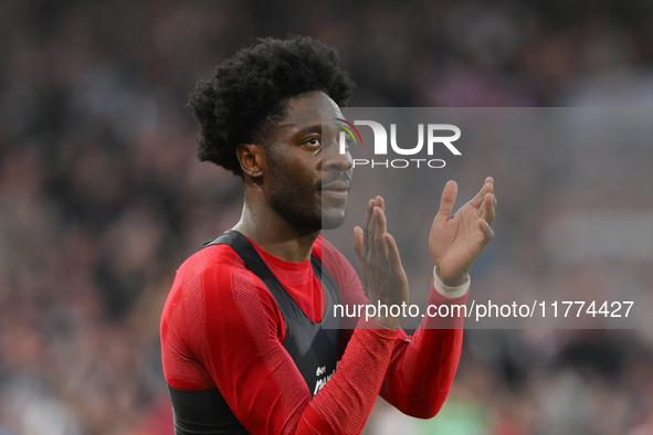 Ola Aina of Nottingham Forest looks dejected after a defeat during the Premier League match between Nottingham Forest and Newcastle United a...