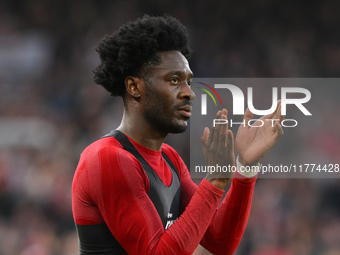 Ola Aina of Nottingham Forest looks dejected after a defeat during the Premier League match between Nottingham Forest and Newcastle United a...