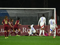 Vanessa Gilles of Olympique Lyonnais scores the goal for 0-3 during Group A - Day 3 of the UEFA Women's Champions League 2023/24 between A.S...