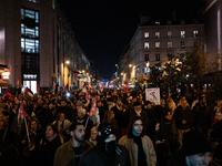 Protesters hold placards and wave Palestinian flags during a rally organized by political parties (La France Insoumise - LFI, Les Ecologiste...