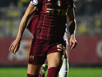 Sanne Troelsgaard of A.S. Roma Femminile is in action during Group A - Day 3 - UEFA Women's Champions League 2023/24 between A.S. Roma and O...