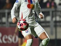 Dzsenifer Marozsan of Olympique Lyonnais is in action during Group A - Day 3 of the UEFA Women's Champions League 2023/24 between A.S. Roma...