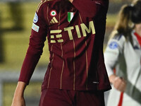 Valentina Giacinti of A.S. Roma Femminile participates in Group A - Day 3 - UEFA Women's Champions League 2023/24 match between A.S. Roma an...