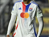 Wendie Renard of Olympique Lyonnais participates in Group A - Day 3 - UEFA Women's Champions League 2023/24 match between A.S. Roma and Olym...