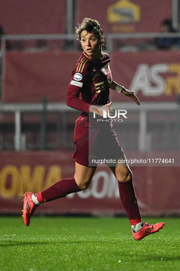 Valentina Giacinti of A.S. Roma Femminile participates in Group A - Day 3 - UEFA Women's Champions League 2023/24 match between A.S. Roma an...