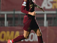 Valentina Giacinti of A.S. Roma Femminile participates in Group A - Day 3 - UEFA Women's Champions League 2023/24 match between A.S. Roma an...