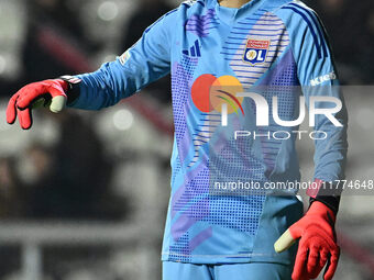 Christiane Endler of Olympique Lyonnais participates in Group A - Day 3 - UEFA Women's Champions League 2023/24 match between A.S. Roma and...