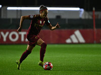 Benedetta Glionna of A.S. Roma Femminile is in action during Group A - Day 3 - UEFA Women's Champions League 2023/24 between A.S. Roma and O...