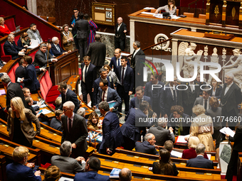 A general view of the National Assembly during the session of questions to the government in Paris, France, on November 12, 2024. (