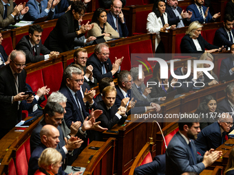 A general view of the National Assembly during the session of questions to the government in Paris, France, on November 12, 2024. (