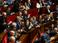 A general view of the National Assembly during the session of questions to the government in Paris, France, on November 12, 2024. (