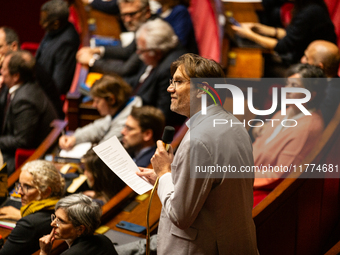 Hendrik Davi, deputy of the Ecologistes et Social group, speaks during the questions to the French government at the National Assembly in Pa...