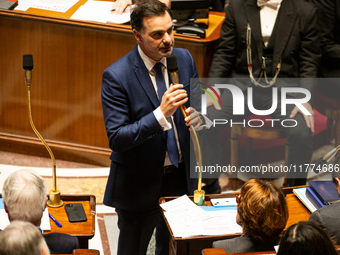 Laurent Saint-Martin, Minister attached to the Prime Minister, responsible for the Budget and Public Accounts, speaks during the questions t...