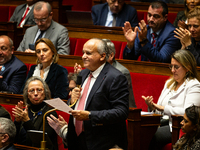 Jean-Paul Mattei, deputy of the Les Democrates group, speaks during the session of questions to the French government at the National Assemb...