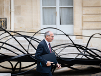 Paul Christophe, the French Minister for Solidarity, Autonomy, and Gender Equality, is seen at the end of the Council of the French Minister...