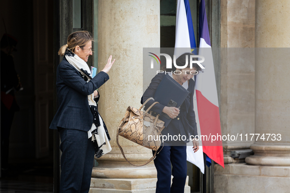 Marie-Claire Carrere-Gee, Minister Delegate to the Prime Minister responsible for Government Coordination, and Astrid Panosyan-Bouvet, Minis...