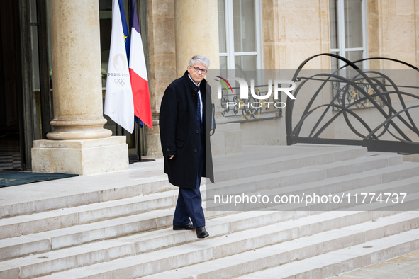 Patrick Hetzel, the French Minister for Higher Education and Research, is seen at the end of the Council of the French Ministers in the main...