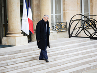 Patrick Hetzel, the French Minister for Higher Education and Research, is seen at the end of the Council of the French Ministers in the main...