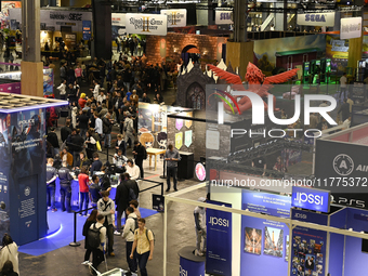 A general view of the ''Paris Games Week'' video-game fair in Paris, France, on October 22, 2024. (