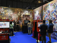 Japanese video-games distributor Capcom shows the games at its stand at the ''Paris Games Week'' video-game fair in Paris, France, on Octobe...