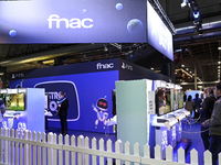 The French video games distributor FNAC shows the game ''Astro Bot,'' developed by Team Asobi and published by SONY, on the ''PS5'' at its s...